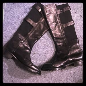 Kenneth Cole tall black leather boots
